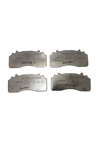 WABCO Mercedes Actros Fren Balatası A0014218810 Soğutma Saçı 4 Adet