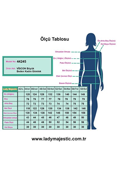 Lady Majestic Μπλούζα Viscon Plus Size
