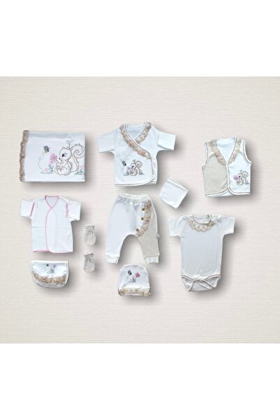 Narnuga MİRAYLİFE طقم ملابس داخلية مكون من 10 قطع مطرزة بتصميم السنجاب الصغير...