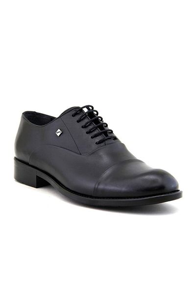 Fosco 7102 Genuine Leather Men's Classic Shoes-black