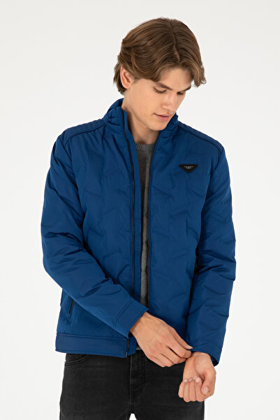 U.S. Polo Assn. U.S. POLO ASSN ERKEK ŞİŞME KAZ TÜYÜ MONT - İNDİGO