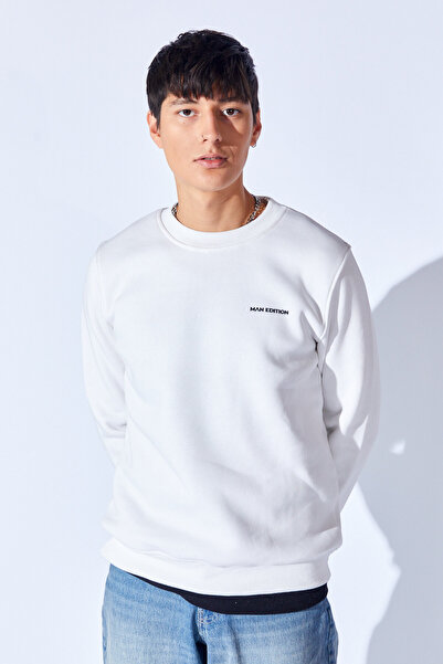 Manche Ανδρικό φούτερ Three Thread Ş επένδυση fleece Lux Quality Combed Cotto...