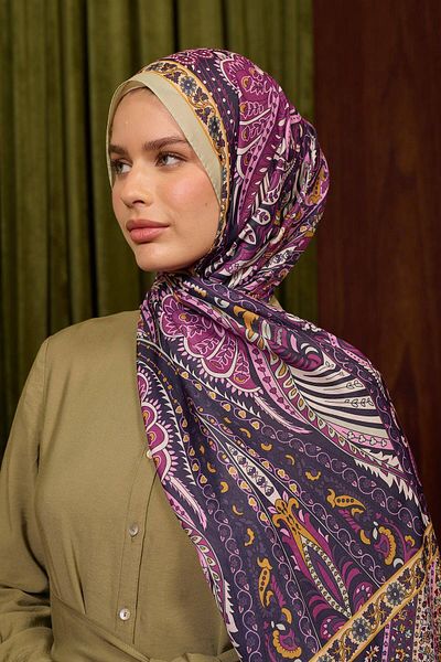 İpekhan Purple Pink Soft Shawl - Marrakech Collection 3047-03