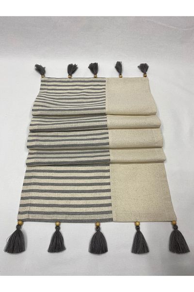 LILYUM 100% Πλυμένο Ακατέργαστο Λινό 40x140 cm Runner