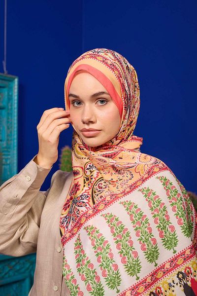 İpekhan Ροζ Μαλακό Σάλι - Marrakech Collection 3049-01