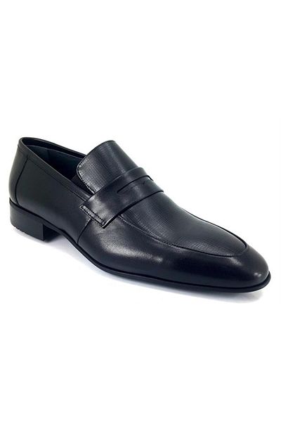 Fosco 2061 Γνήσιο Δερμάτινο Ανδρικά Παπούτσια Classic-μαύρο