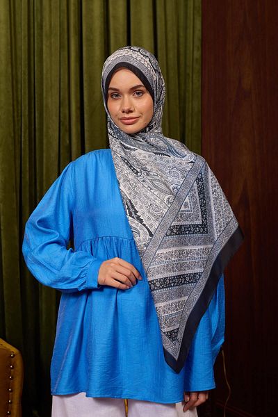 İpekhan Marrakech Collection Soft Shawl Dark Grey Black 3047-13