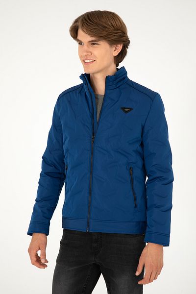 U.S. Polo Assn. U.S. Polo Assn Men's Puffer Goose Feather Coat - Indigo