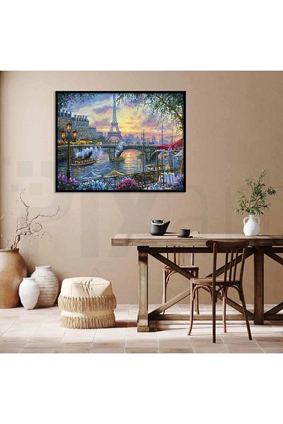 pixartsanat Large Size City Scenery 60*50cm PixArt Art Diamond Mosaic Painting Diamond Turkey