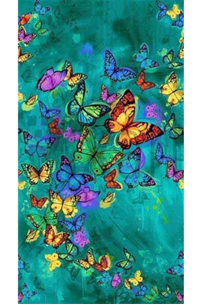 pixartsanat Colorful Butterflies PixArt Art Diamond Mosaic Painting Daimond Turkey 32*58
