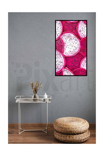 pixartsanat Dragon Fruit Pixart Art Diamond Mosaic Painting Diamond Turkey 38*40