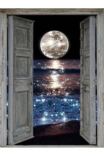 pixartsanat Glittering Full Moon Pixart Art 53*74