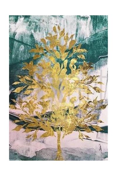 pixartsanat Golden Yellow Tree Pattern Pixart Art Diamond Mosaic Painting Diamond Türkiye 50*73