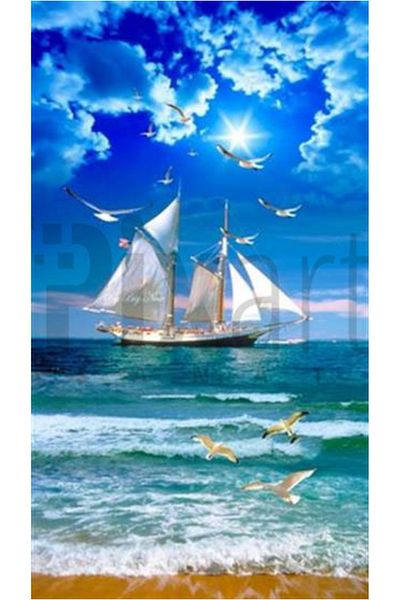 pixartsanat Beautiful Sunny Days Pixart Art Diamond Mosaic Painting Diamond Turkey 41*74