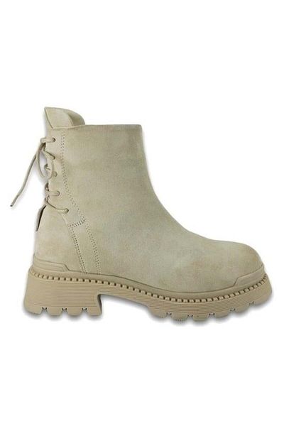 ALBİNİ Albini 10003 Genuine Leather Casual Boots-Beige