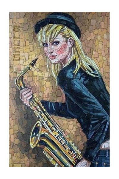pixartsanat Mosaic Woman Pixart Art Diamond Mosaic Painting Diamond Türkiye 46*69