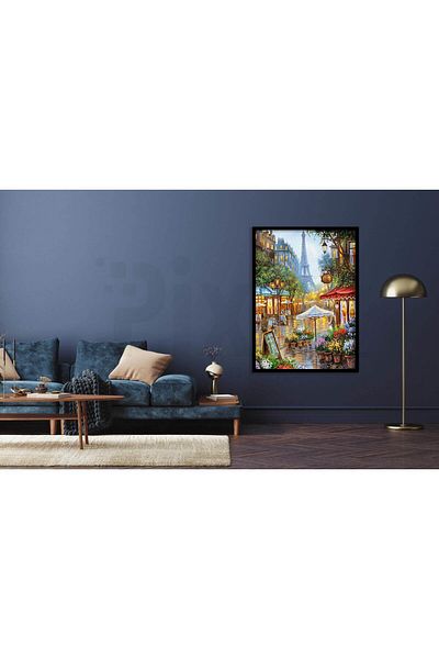 pixartsanat Paris Landscape Eiffel Tower 30*40 PixArt Art Diamond Mosaic Painting Diamond Turkey
