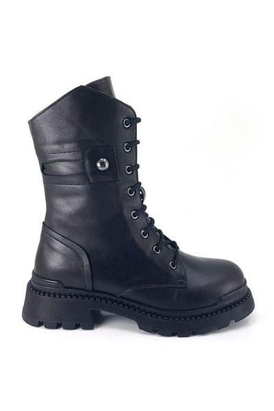 ALBİNİ Albini în 100024   Cizme casual din piele naturală-negru