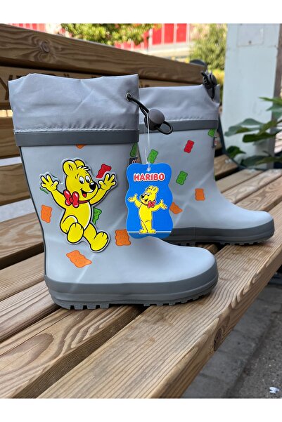 Haribo HARİBO UZUN KONÇ YAĞMUR ÇİZMESİ GRİ