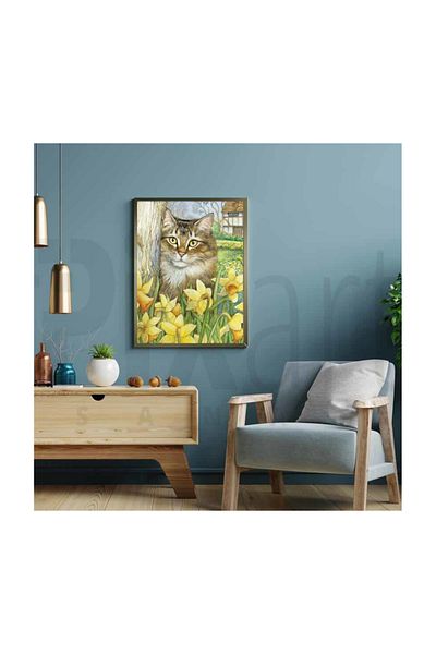 pixartsanat Cute Stray Cat Pixart Art Diamond Mosic Painting Daimond Turkey 48*68