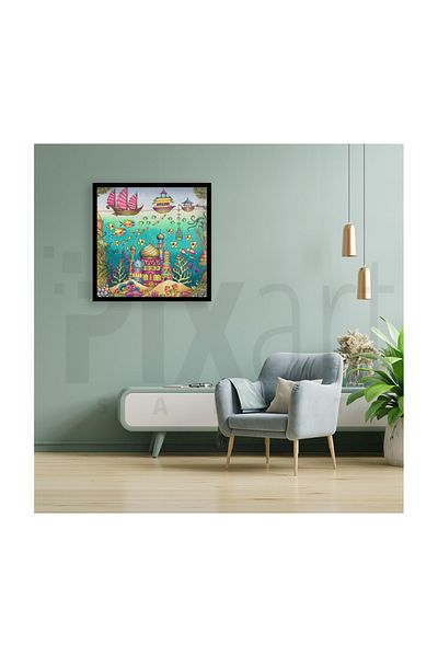 pixartsanat Undersea Country Pixart Art Diamond Mosaic Painting Diamond Turkey 64*64
