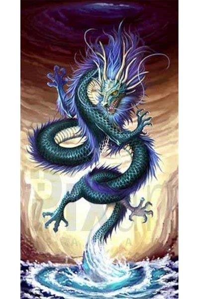 pixartsanat Dragon Pixart Art Diamond Mosaic Painting Daimond Turkey 43*81