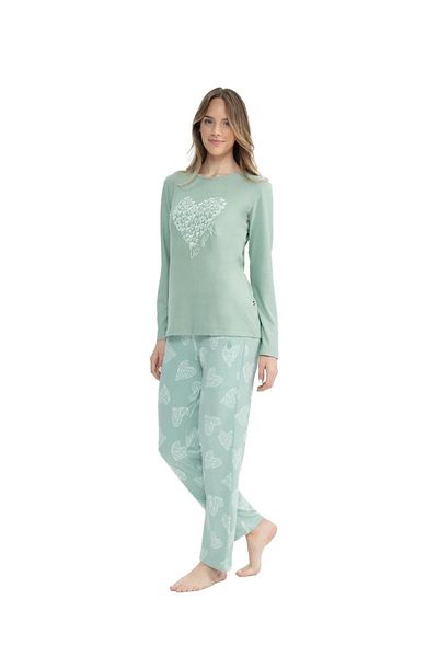 U.S. Polo Assn. U.S. Polo Assn. 17108 Costum de pijama cu mânecă lungă cu gât rotund