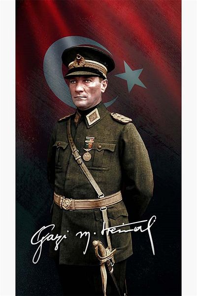 pixartsanat Ataturk Military Diamond Mosaic - Pixart Art, Diamond Detail, Turkey 40*60