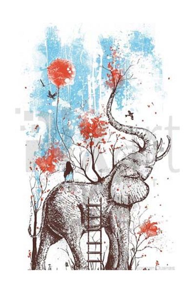 pixartsanat Elephant And Far East Pixart Art Diamond Mosaic Painting Diamond Türkiye 40*60