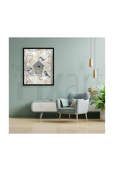 pixartsanat Birds in Tiny Nests Pixart Art Diamond Mosaic Painting Daimond Turkey 36*69
