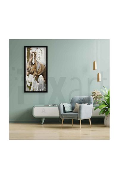 pixartsanat Horse Drawing with Pale Colors Pixart Art Diamond Mosaic Painting Daimond Türkiye 36*68