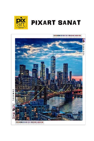 pixartsanat San Francisco Landscape - 53x66 PixArt Diamond Diamond Mosaic Painting