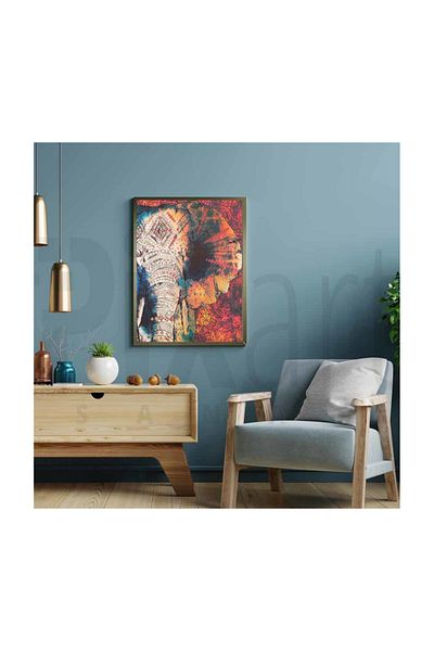 pixartsanat Ethnic Pattern Elephant Pixart Art Diamond Mosaic Painting Diamond Turkey 40*60