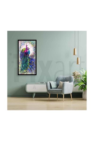pixartsanat Colorful Peacock Pixart Art Diamond Mosic Painting Daimond Turkey 42*67
