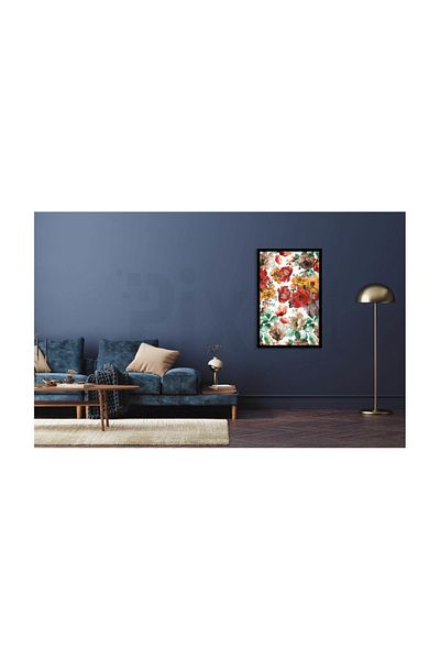 pixartsanat Colorful Rose Pattern Pixart Art Diamond Mosaic Painting Diamond Türkiye 40*50