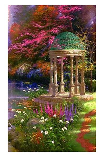 pixartsanat Magic Garden Pixart Art Diamond Mosaic Painting Diamond Turkey 53*89