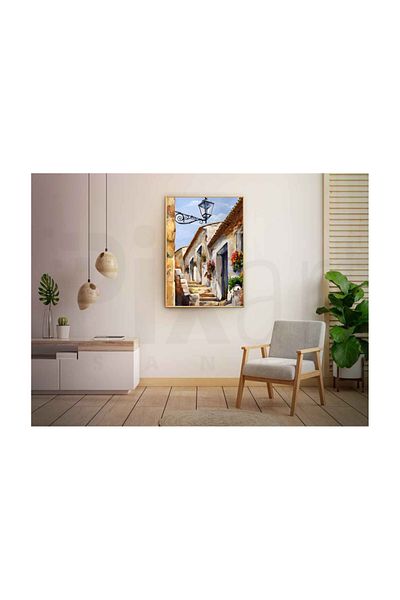 pixartsanat Beautiful Staircase Pixart Art Diamond Mosaic Painting Diamond Turkey 40*50