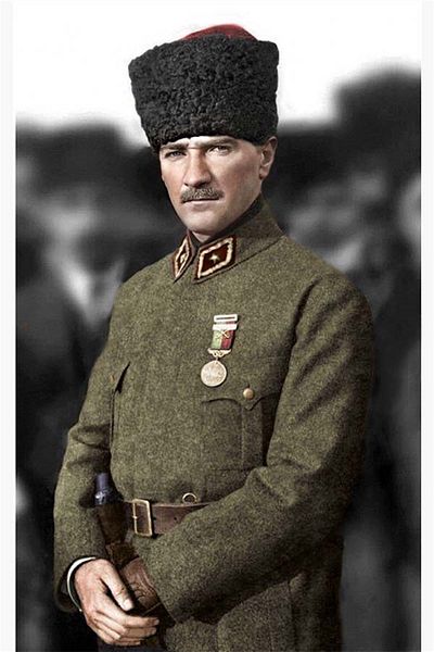 pixartsanat Ataturk Pixart Art - Military Uniform and Diamond Mosaic Diamond Turkey 35*50
