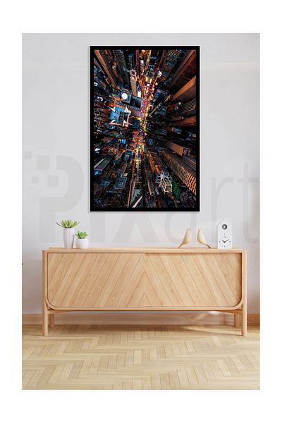 pixartsanat Bird's Eye City Pixart Art Diamond Mosaic Painting Diamond Türkiye 37*69