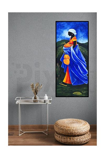 pixartsanat Patricia Brintle Woman Collecting Coconut Pixart Art Diamond Mosaic Painting Diamond Turkey 3