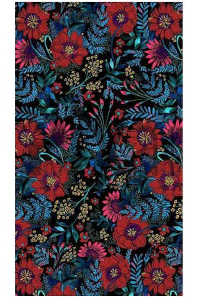 pixartsanat Ethnic Red Flower Pattern Pixart Art Diamond Mosaic Painting Diamond Türkiye 40*60