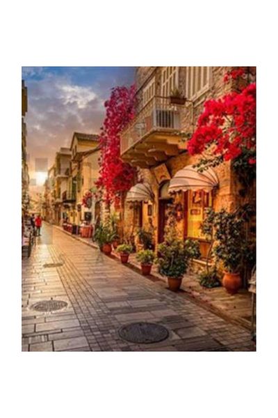 pixartsanat Street on Sunset Pixart Art Diamond Mosaic Painting Diamond Turkey 43*53