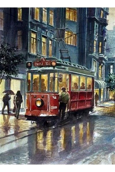 pixartsanat Pixart Art Diamond Mosaic Diamond Taksim Tram Painting - Turkey 48*66
