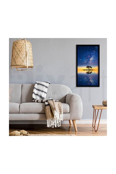 pixartsanat Lonely Tree And Sky Pixart Art Diamond Mosaic Painting Diamond Turkey 37*69