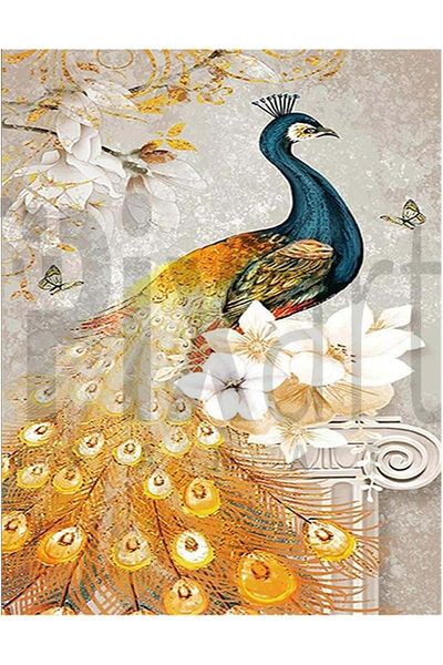 pixartsanat Peacock 40 *50 Cm Pixart Art Diamond Mosaic Painting Diamond Turkey