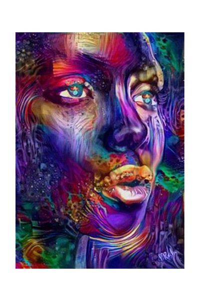 pixartsanat Colorful Woman Pixart Art Diamond Mosaic Painting Diamond Turkey Diamond Mosaic 64*89