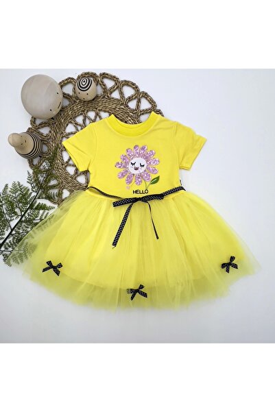 Narnuga فستان MİRAYLİFE للفتيات الصغيرات بعمر 1-2-3 سنوات مزين بالترتر ومطرز ...