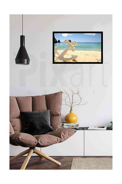 pixartsanat Beach and Sea Diamond Mosaic Painting Diamond Turkey 40*69