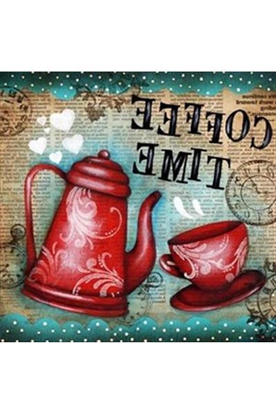 pixartsanat Coffee Time Pixart Art Diamond Mosaic Painting Diamond Turkey 51*51