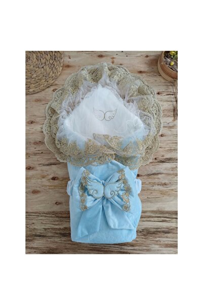 Narnuga MİRAYLİFE قماط للأطفال حديثي الولادة ناعم مع فيونكة على شكل جناح ملاك...